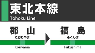 【車窓】東北本線E721系（郡山→二本松→福島）側面展望 JR Tohoku Line Koriyama ~ Fukushima