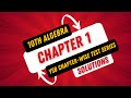 10th Maths Test Series Solutions | Lesson 1 Algebra | Linear Equations in Two Variables | YSB