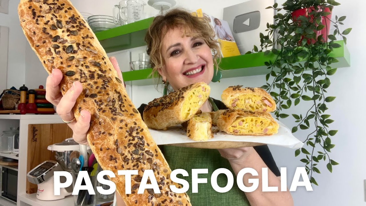Un salame speciale di pasta sfoglia ripieno, si fa in 5 minuti ⚡️