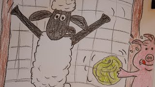 Koyun Shaun Çizimi 2