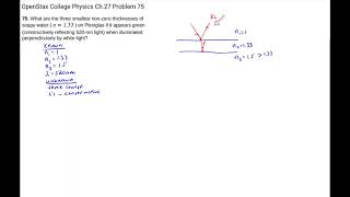 Thin Film Interference Problem 2
