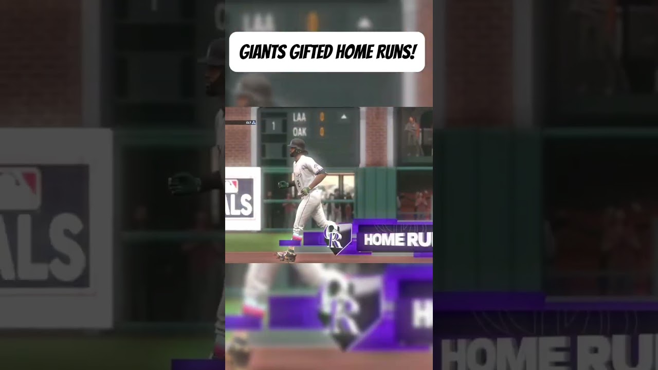 Giants Gifting Away Home Runs! 