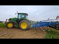 John deere 6145 r mit agripol 5 meter bodenbearbeitungsgert im test