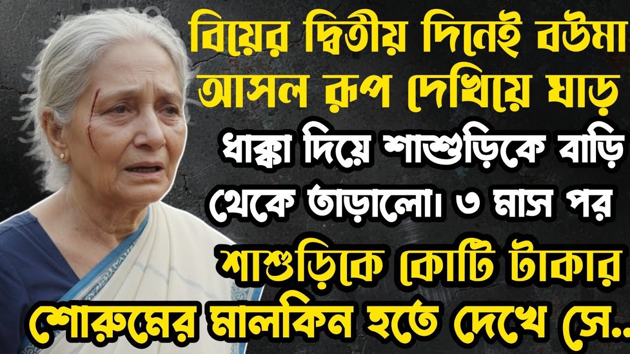 বিয়ের দ্বিতীয় দিনেই বৌমা আসল রূপ দেখিয়ে শাশুড়িকে ঘাড় ধাক্কা দিয়ে তাড়ালো, কিন্তু তিন মাস পর..