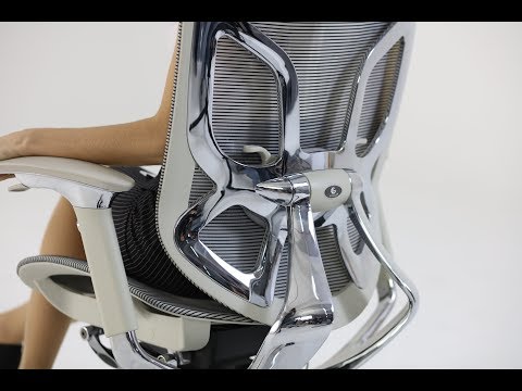 (з вітрини Львіва) офісне крісло з вітрини IFIT X синя сітка стиль і комфорт із відтінком елегантності, видео 2