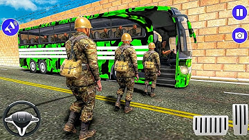 Army Bus Driver - US Military Coach Simulator 3D - Offroad Military Transport Duty- Android Gameplay