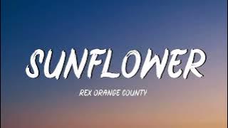 Sunflower - Rex Orange County (Lyrics)