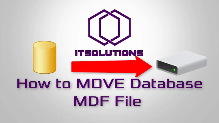 How to move SQL Server Database MDF/LDF files to new location (change database location)
