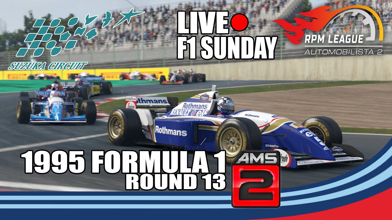 🔴LIVE League Racing | AMS2 | RPM 1995 F1 | Round 13 | Suzuka Classic