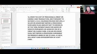 Credit Card Processing Fee Webinar