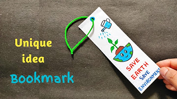 Unique bookmark making idea | Environment Day book mark idea | Earth Day bookmark ideas