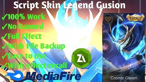 Script Skin Legend Gusion with his recall.Mobile Legend Bang Bang.