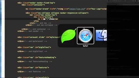 Twitter Bootstrap Basics Build Responsive Websites Tutorials - # 6-Coding The Navigation Bar