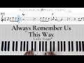 Always remember us this way  lady gaga  piano tutorial easy  with music sheet  jcms