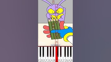 Omg!!😱😱TADC Jax & Pomni Easy Magic Trick Tutorial Animation (@pinkorojapan) - Octave Piano Tutorial