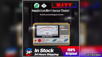 NJTY Pointer Multimeter Type Insulation Resistance Tester Megohmmeter Voltmeter 1002505001000V Grou