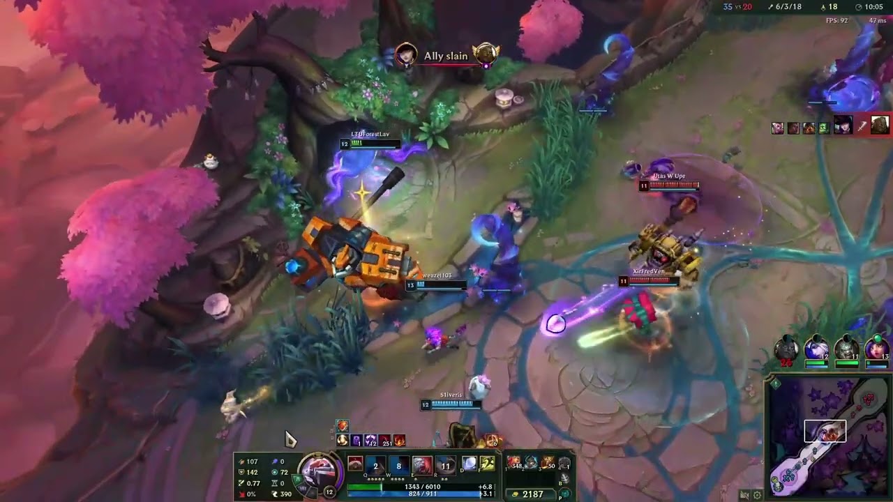 Sion getting fun in moded Aram  max hp make enemy flee