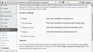 How to Change Your Permalinks Structure   Wordpress how to tutorials Part 4   Youtube