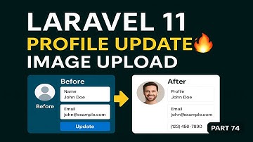 🔥Laravel 11 Profile Update with Image Upload | Real-Time Preview & Validation (LMS Project Part 74)