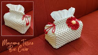 Macrame Tissue Box Cover Tutorial | Tutorial Sarung Kotak Tisu Macrame @NanaUkhanaMacrame