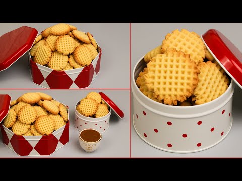 اقوى بسكويت شاي سادة اقتصادي بالسمنة او الزبدة بدون خفاق جاهز ب 10 دقائق