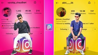 Picsart 3d Instagram Viral Photo Editing Tutorial || Picsart Instagram Logo Photo Editing | Razzsu.