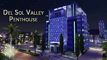 Celebrity Penthouse in Del Sol Valley | The Sims 4 Stop Motion Speed Build