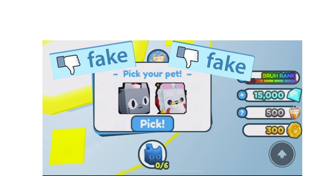 playing fake pet simulator x game! YouTube