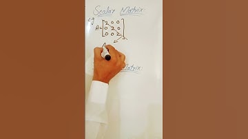 Scalar and identity matrix #maths #matrixmath #matrixeducation