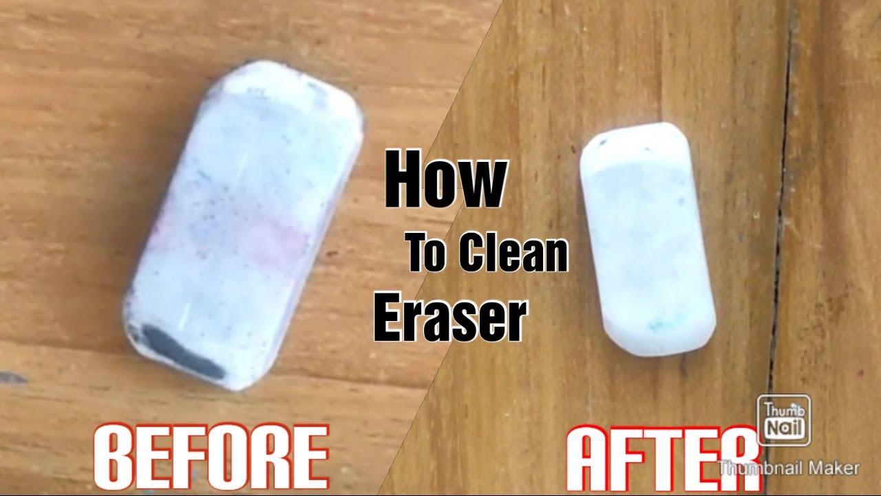HOW TO CLEAN AN ERASER YouTube