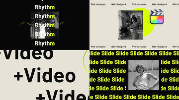 Modern Typography Modular Template for Apple Motion & Final Cut Pro - MotionVFX