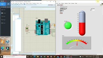 bật tắt led từ LabView điều khiển trên proteus