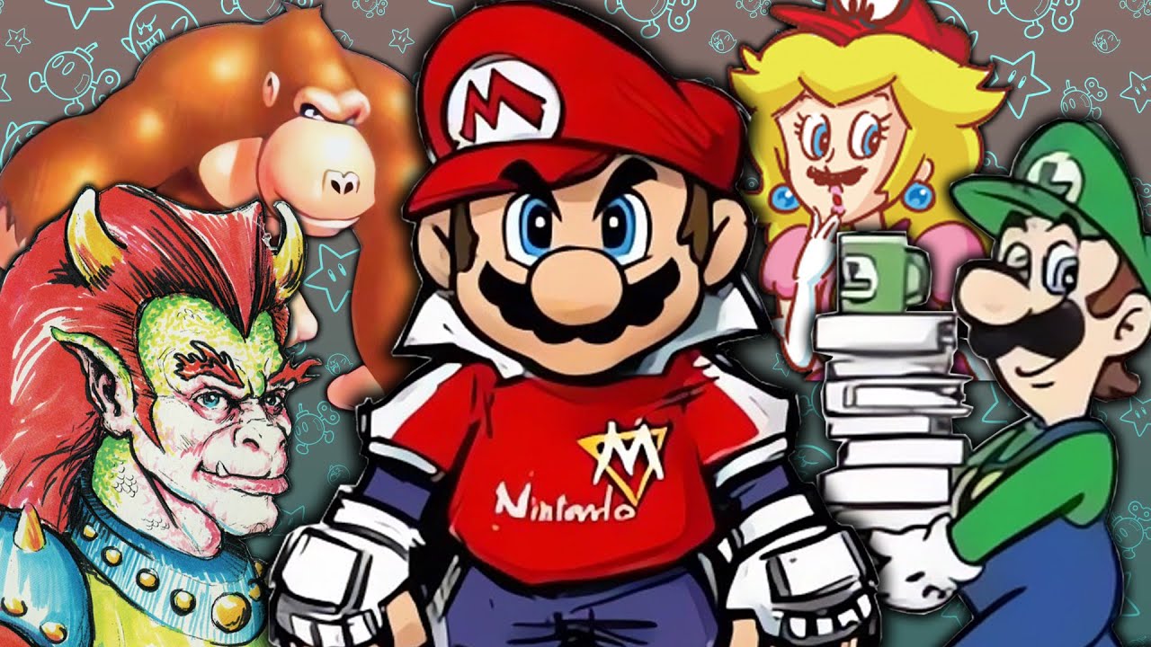 Analyzing Concept Art of Mario Characters