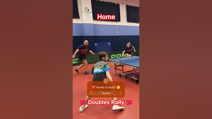 Home or Host 🤔 #tabletennis #doubles #rally #fast #kstnovyjicin