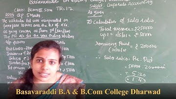 23-11-2020/B.Com 3rd/2006 Question Paper Profit Prior to Incorporation/Basavaraddi B.A& B.Com Colleg