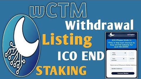 wCTM #cheatmoon Token Listing, Withdrawal & Staking Big Update ||