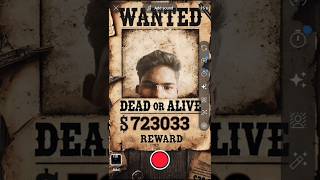😈tutorial wanted poster filter😱 #moneylover #filter #tutorial #wanted filter Wealth