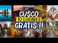 Cusco 2024 💙 10 lugares para visitar GRATIS ‼️ COMO LLEGAR fácil ✅🌇 Peru turismo 4k cuzco turisticos