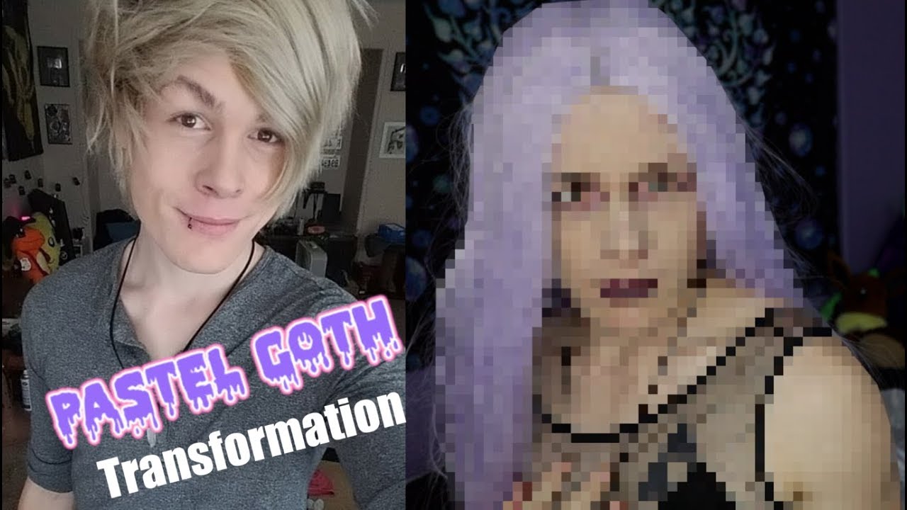 Pastel goth transformation - YouTube