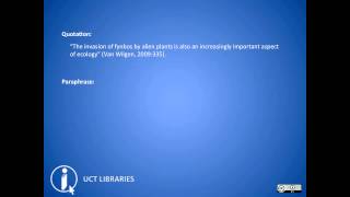 Referencing Your Work - Introduction