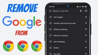 Remove Google Search Bar Page When You Open Chrome App