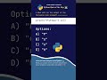 Python Quiz: Question No. 44 👨‍💻