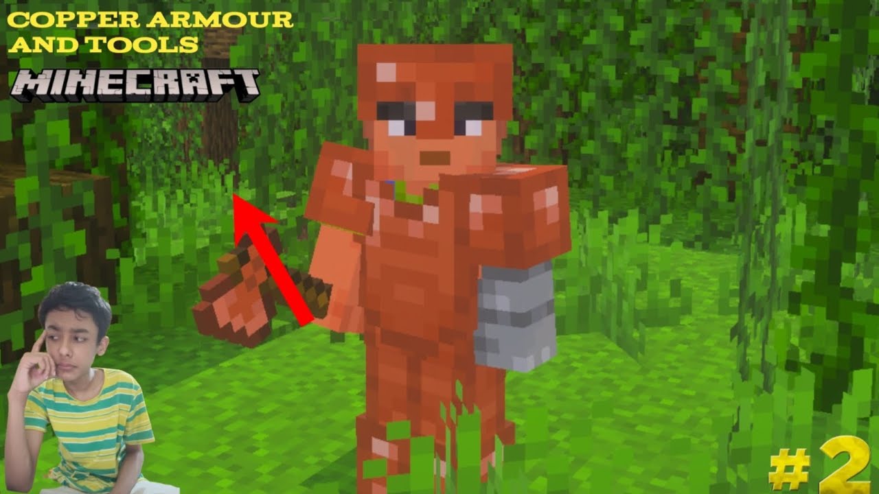 COPPER ARMOUR AND TOOLS MINECRAFT 🤩🤩 || Survival Series #2 - YouTube