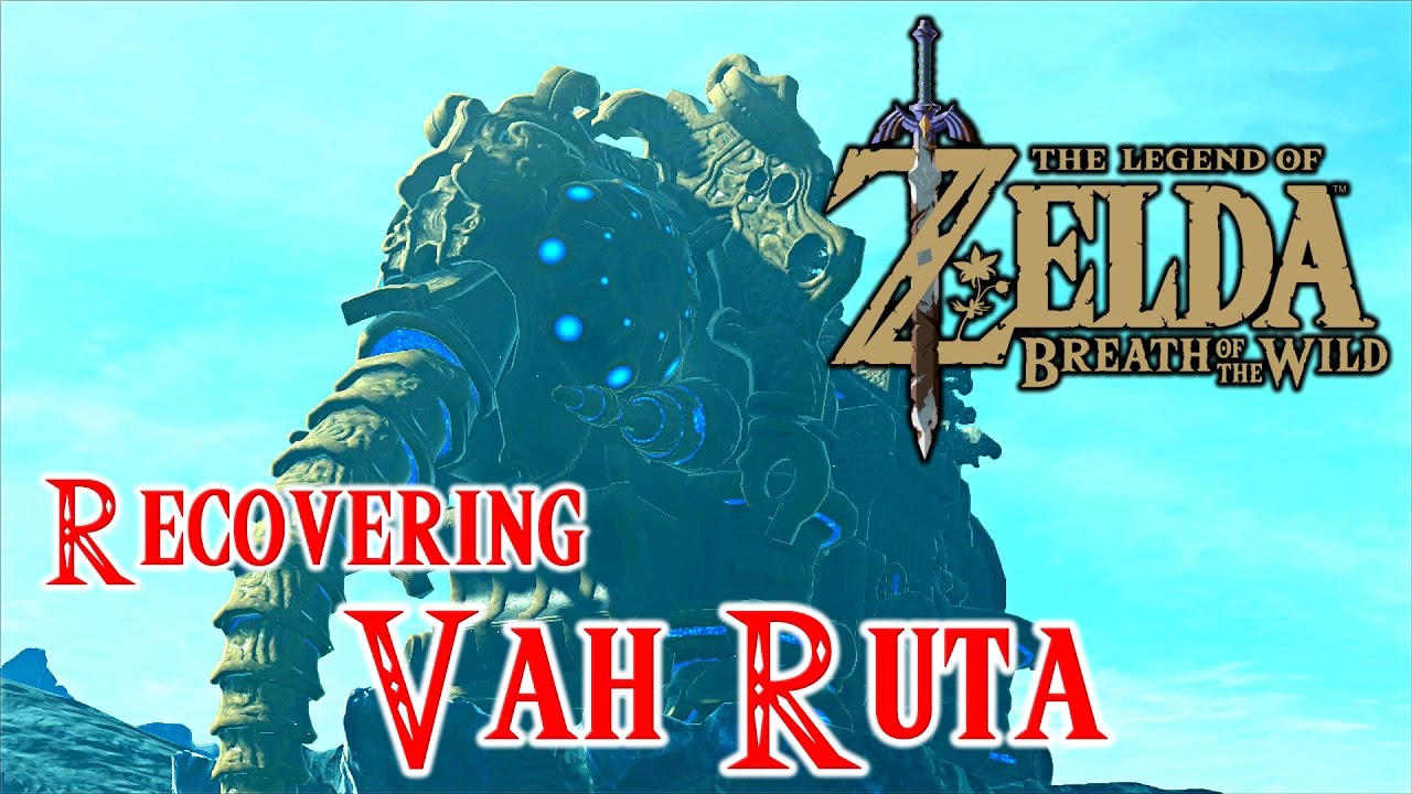 Va Ruta BREATH OF THE WILD RECOVERING DIVINE BEAST VAH RUTA FROM WATERBLIGHT ...