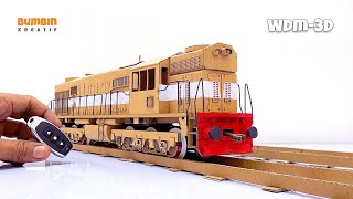 How to make WDM3D Locomotive Model with Cardboard