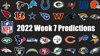 2022 NFL Week 7 Predictions