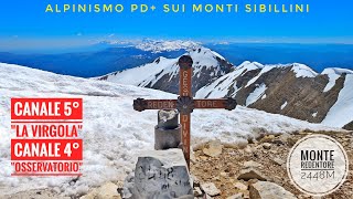 🏔️ MONTE REDENTORE (2448m): Canale 5° " La Virgola " e Canale 4° - Alpinismo PD+ sui MONTI SIBILLINI