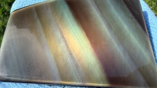 🔥 Multi-Color Fire! Lassen Creek Rainbow Sheen Obsidian Cut & Polished