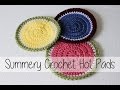 Summery Crochet Hot Pads | Beginner Friendly! | Sewrella