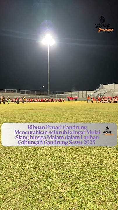 Ribuan penari berlatih untuk event tari terbesar “Gandrung sewu “ 2025 #gandrung #penaribanyuwangi